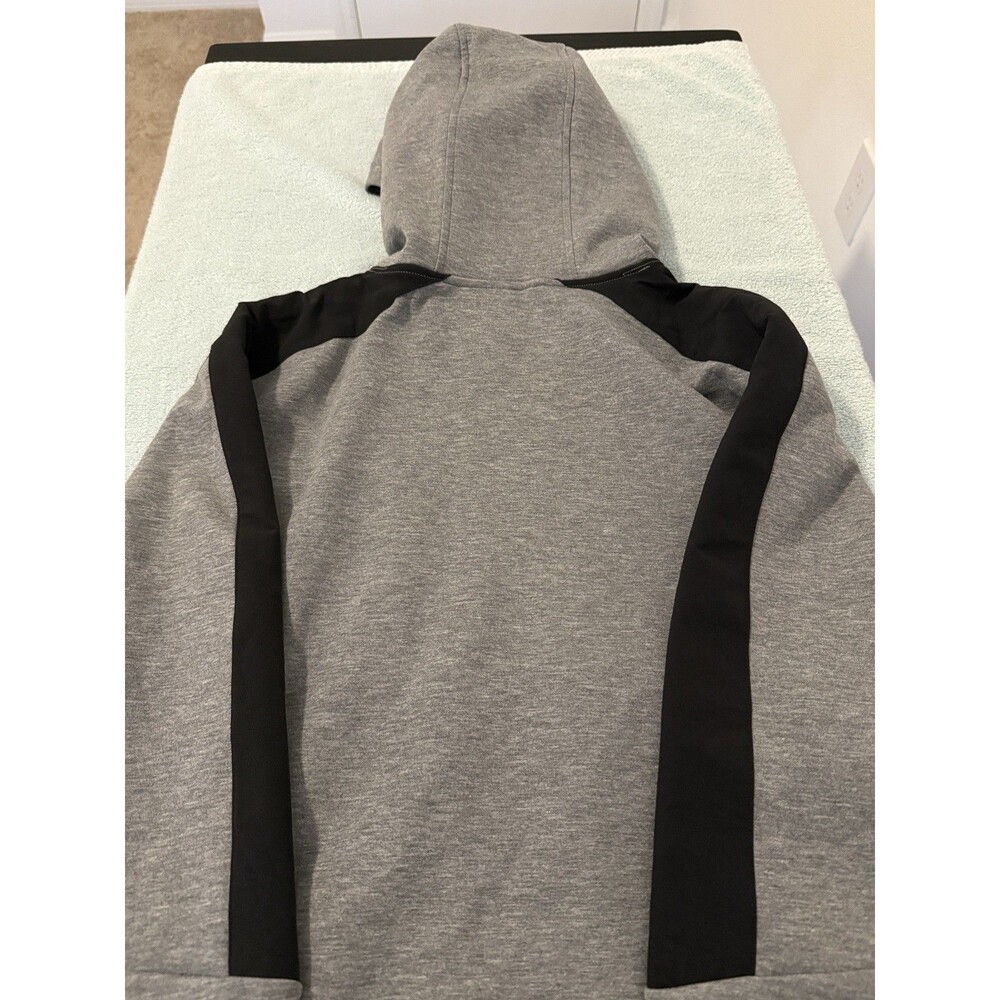 VRST Mens Large Pinnacle Fleece Hoodie Grey Performance Pullover NWT $88 - Picture 7 of 7